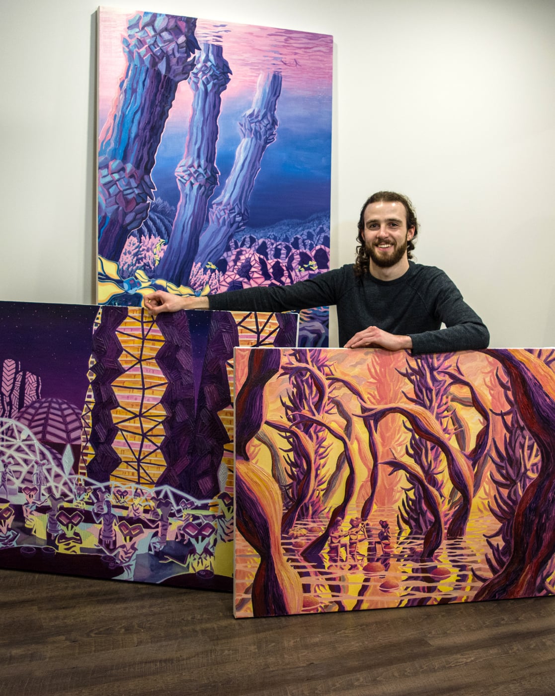 Avery Gibbes in his studio